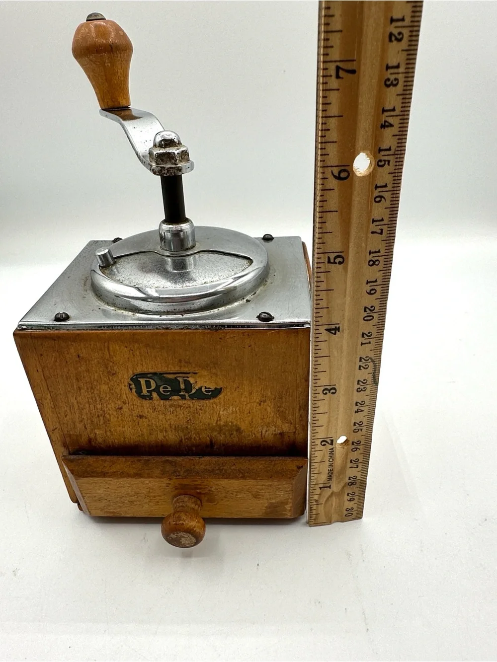 PE DE Peter Dienes Coffee Grinder circa 1930. Vintage